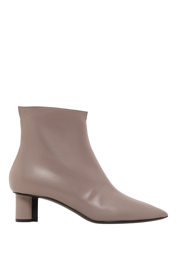 Stephen Venezia women's gray leather boots decorated with fur 141543 - photo 1