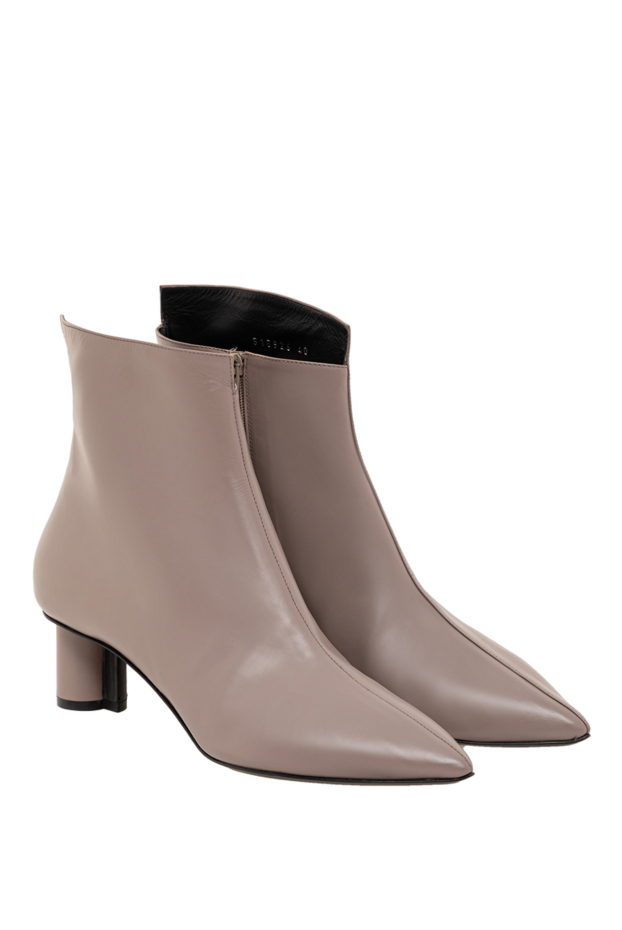 Stephen Venezia women's gray leather boots decorated with fur 141543 - photo 2