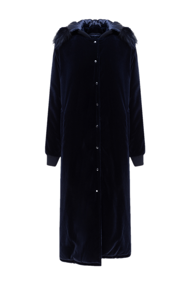 Ava Adore женские пальто из хлопка и модала синее женское купить с ценами и фото 141814 - фото 1