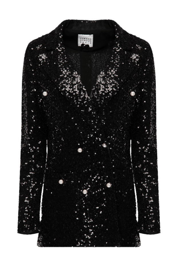 Edward Achour Paris woman women's black polyester jacket buy with prices and photos 141826 - photo 1