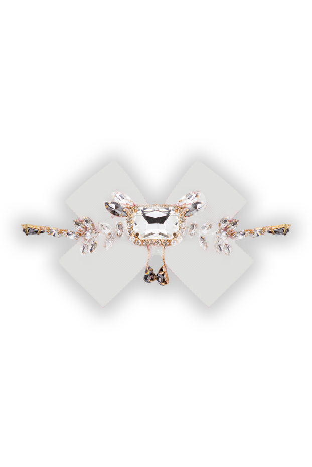 Edward Achour Paris beige brooch for women with crystals in the shape of flowers 141835 - photo 1