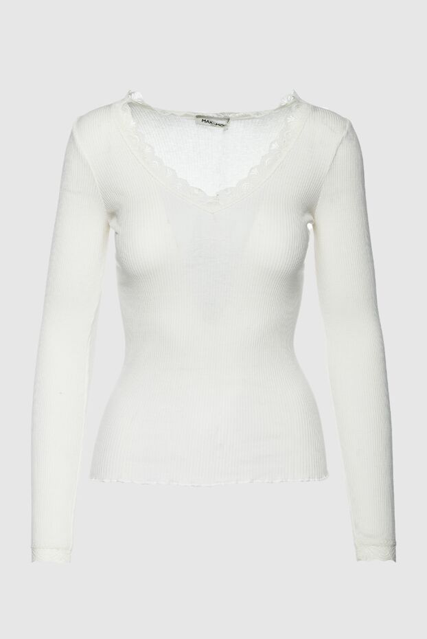 Max&Moi жіночі блуза з шовку та бавовни біла жіноча купити фото з цінами 141910 - фото 1