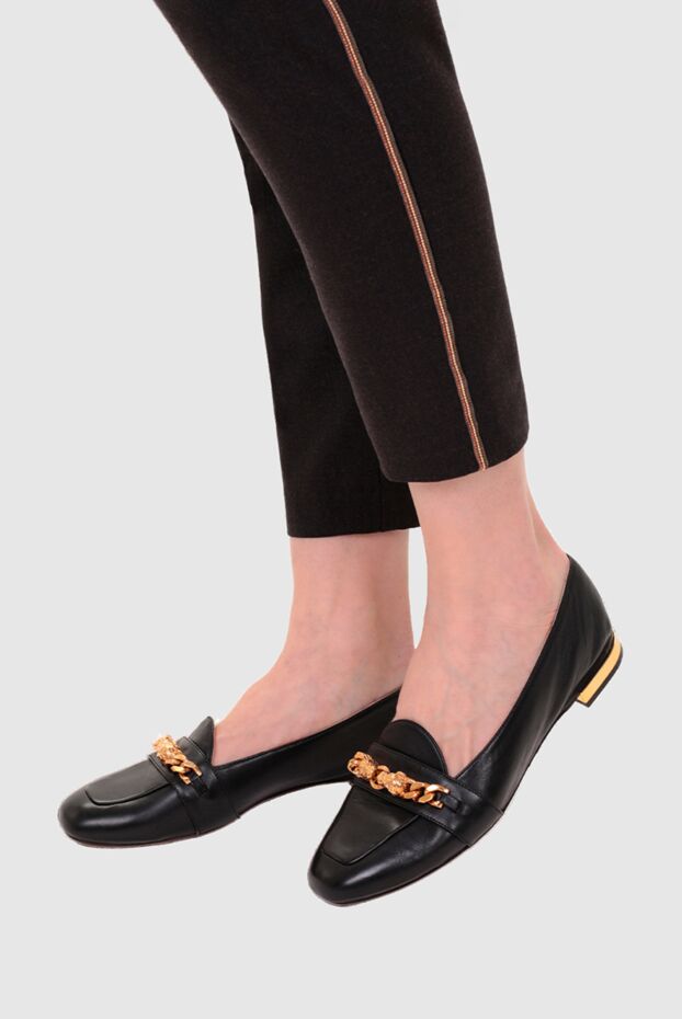 Charlotte Olympia woman black leather loafers for women buy with prices and photos 142003 - photo 2