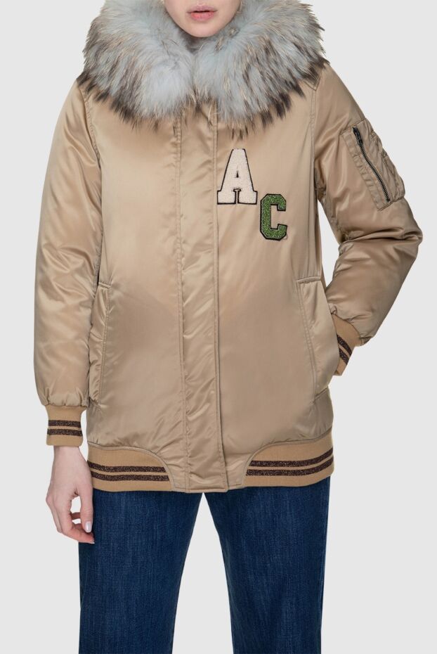Alessandra Chamonix down jacket made of nylon for women beige 142053 - photo 3