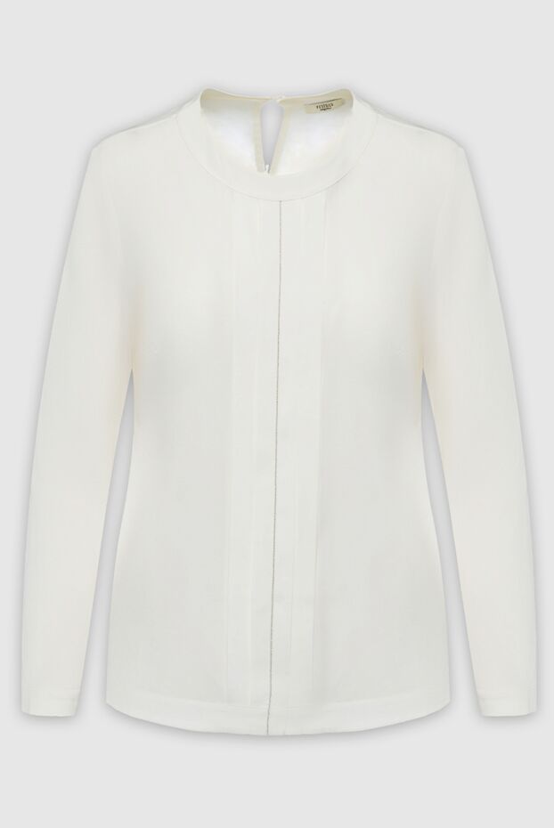 Peserico женские блузка из шелка белая женская купить с ценами и фото 142113 - фото 1