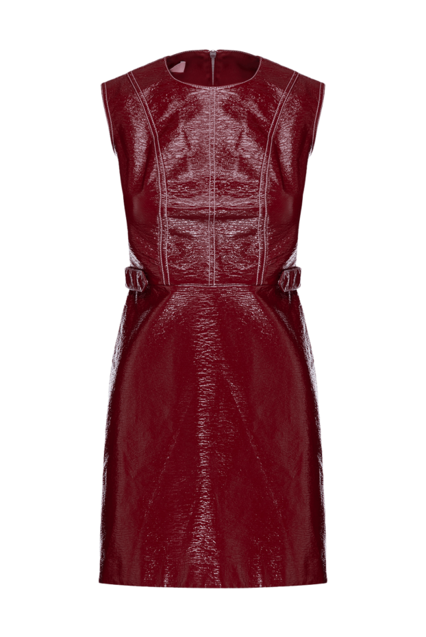Dress made of cotton and polyurethane burgundy for women - photo 1
