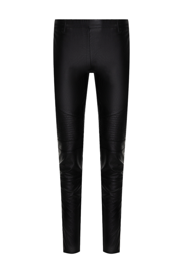 Giamba black viscose and polyurethane pants for women 142232 - photo 1