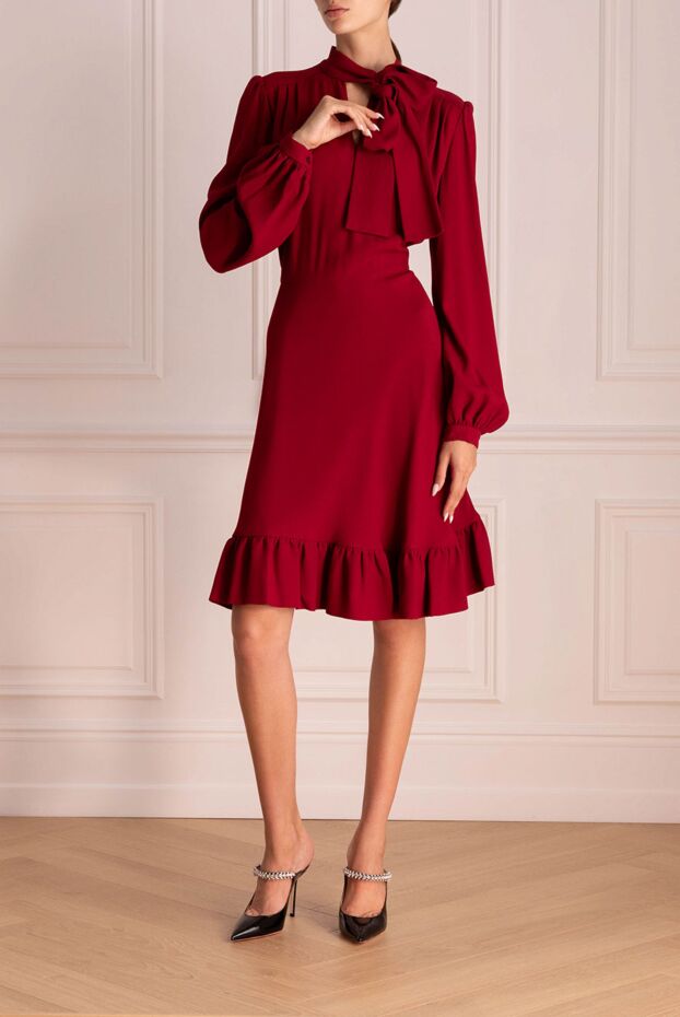 Giambattista Valli жіночі сукня з віскози та ацетату червона жіноча купити фото з цінами 142236 - фото 2
