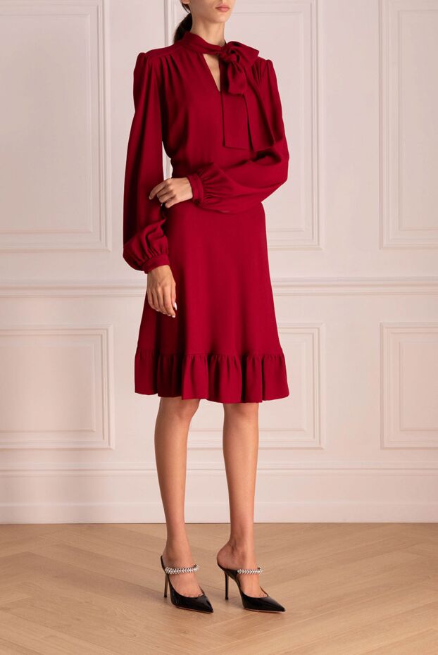 Giambattista Valli red viscose and acetate dress for women 142236 - photo 3