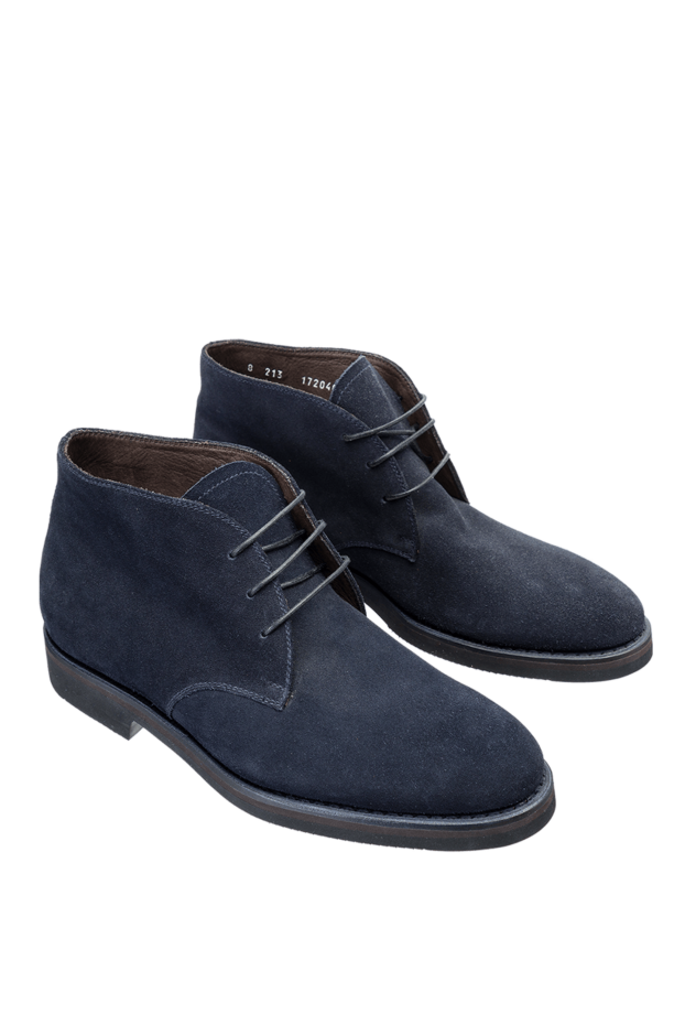 Barrett men's blue boots made of genuine leather with leather soles 142286 - photo 3