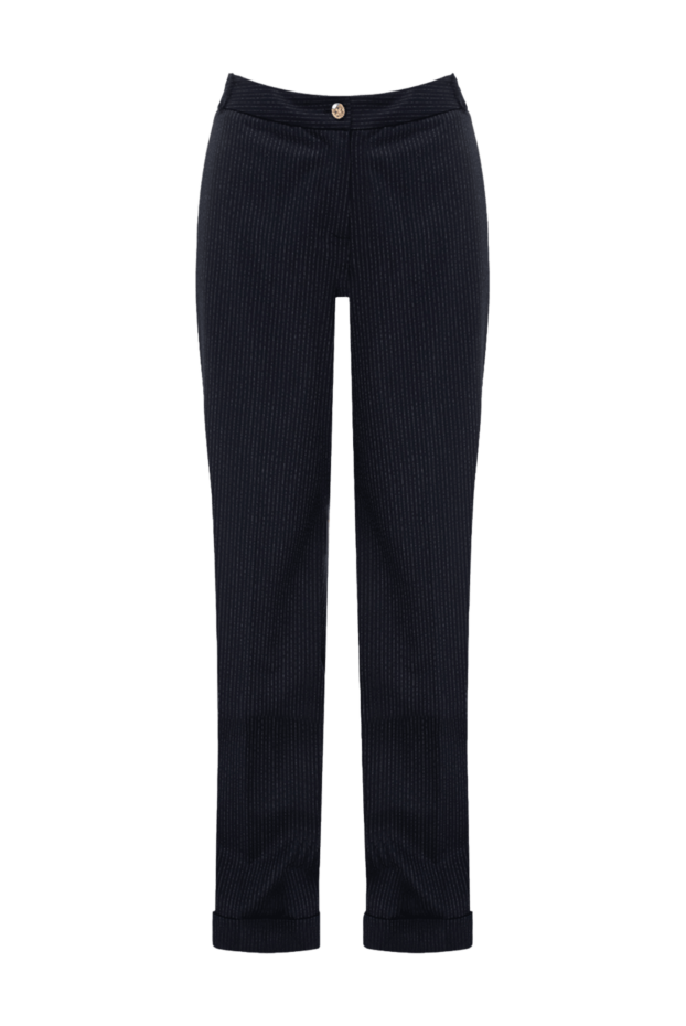 Edward Achour Paris woman blue viscose and polyester trousers for women buy with prices and photos 142298 - photo 1