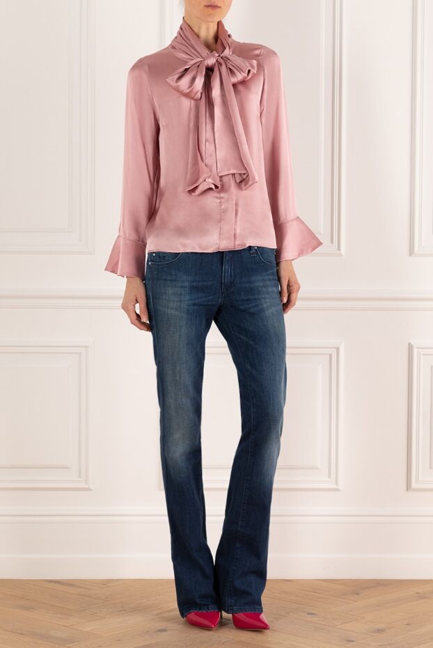 Edward Achour Paris woman pink silk blouse for women buy with prices and photos 142302 - photo 2