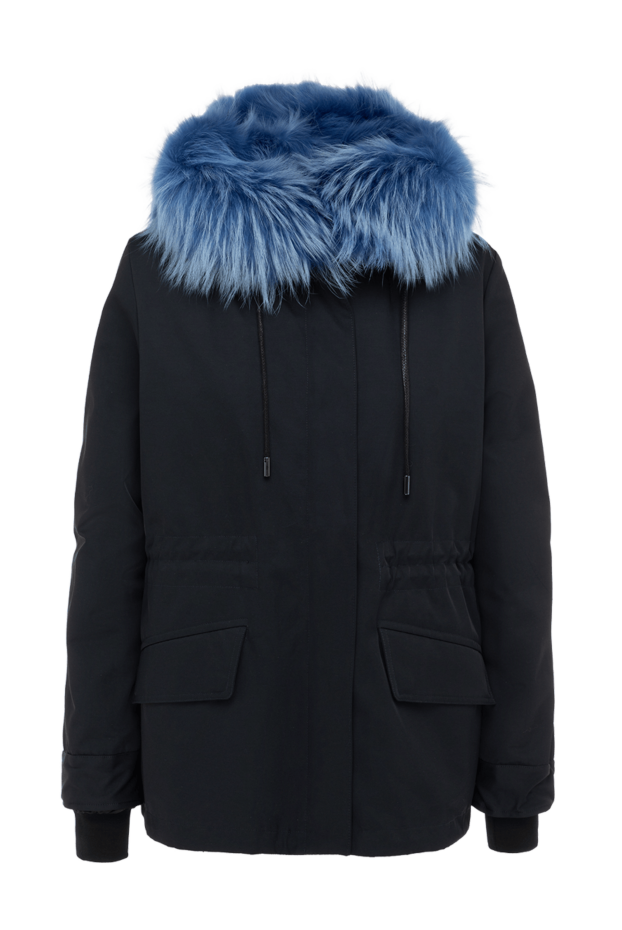 Intuition woman women's blue polyester and fur parka buy with prices and photos 142307 - photo 1