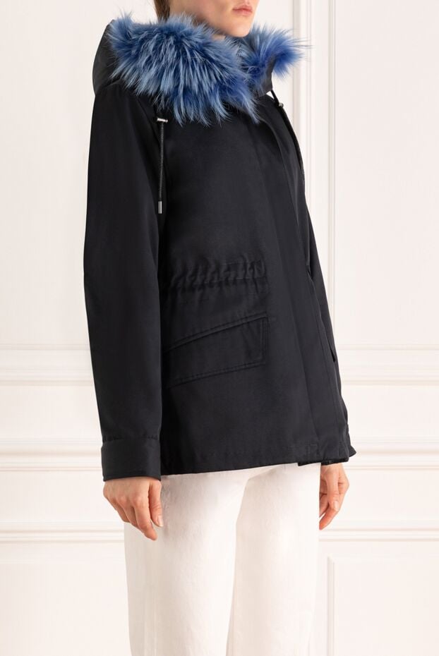 Intuition women's parka with natural fur on the hood 142307 - photo 3