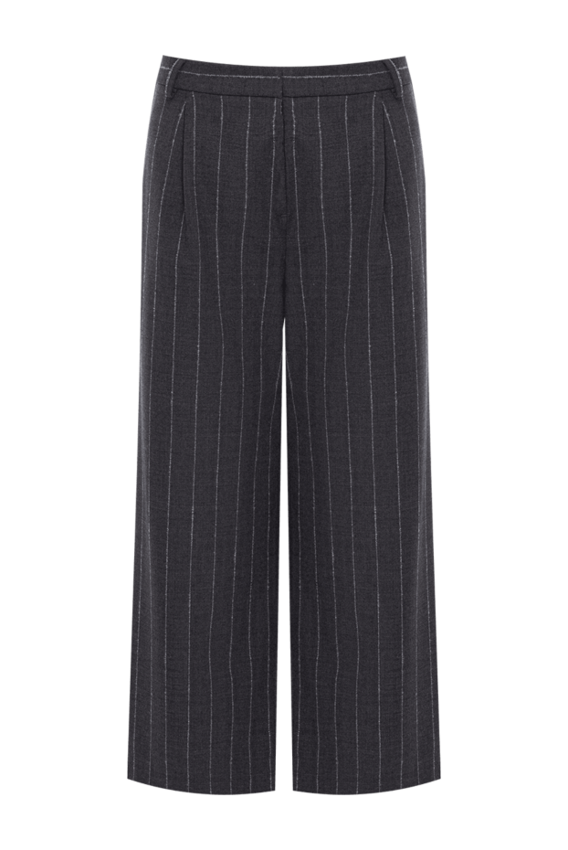 Panicale женские брюки из шерсти серые женские купить с ценами и фото 142344 - фото 1
