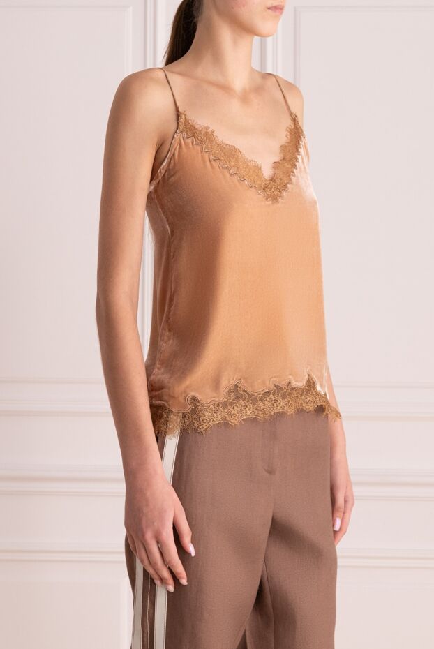 NotShy women's viscose silk top brown 142412 - photo 3