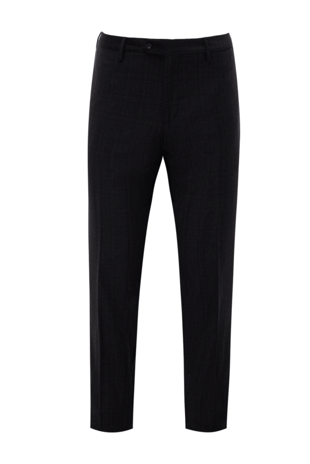 Cesare di Napoli man men's blue wool and cashmere trousers buy with prices and photos 142456 - photo 1