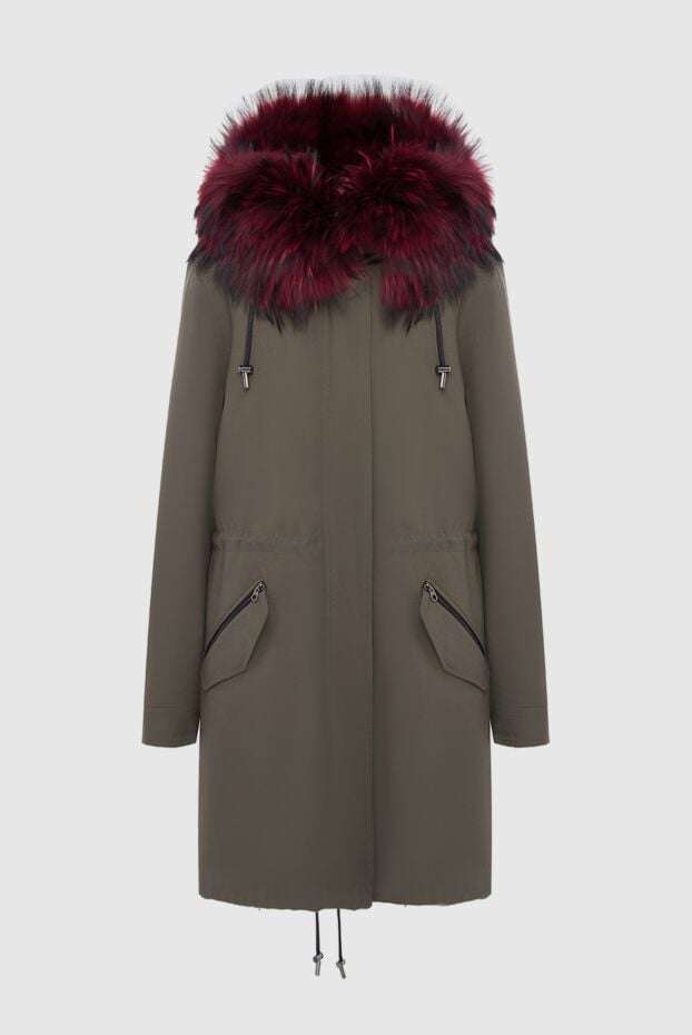 Intuition women's long parka with hood and fur 142527 - photo 1