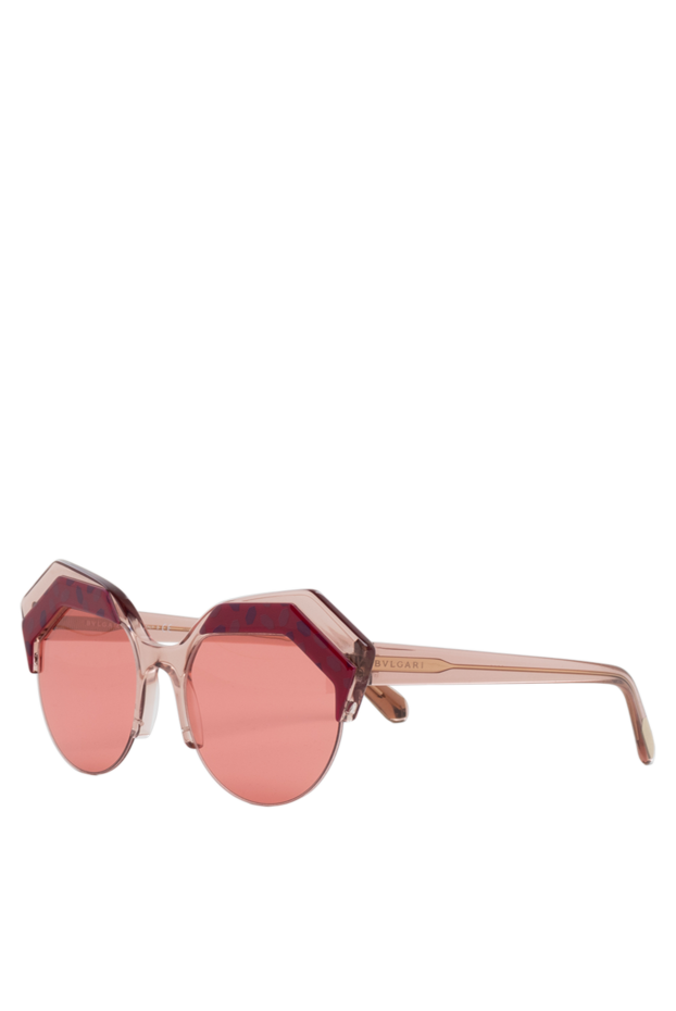Bvlgari women's sunglasses for sun protection pink with a fancy frame shape 142649 - photo 3
