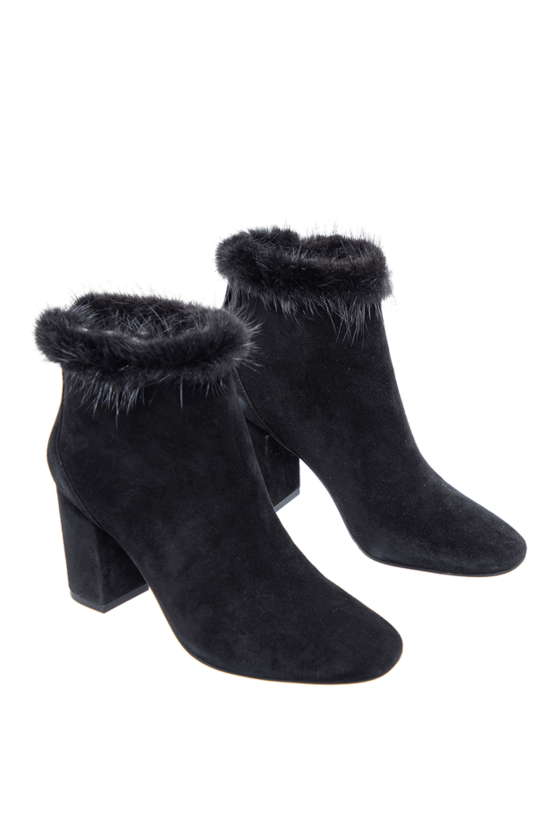 Max&Moi women's black suede boots with fur 142680 - photo 3