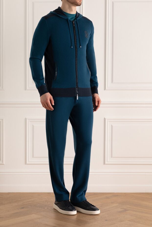 Stefano Ricci men's sports jacket made of cashmere blue 142721 - photo 3