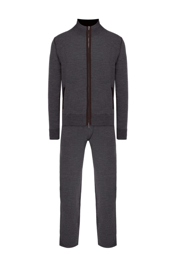 Cesare di Napoli man men's sports suit made of wool and silk, gray buy with prices and photos 142768 - photo 1