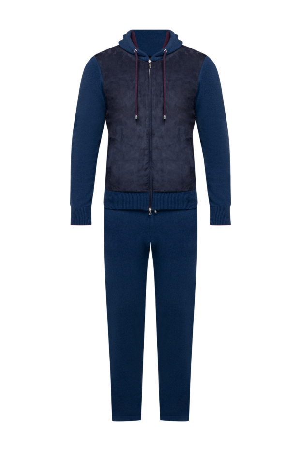 Monteverdi men's sports jacket made of wool, viscose and cashmere blue 142811 - photo 1