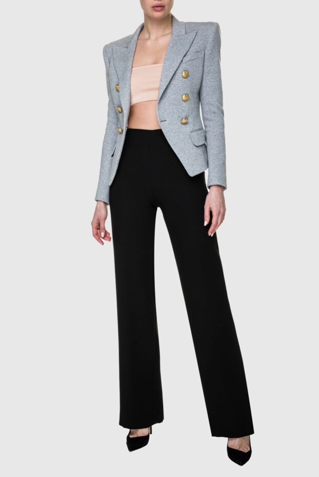 Balmain woman gray cotton jacket for women buy with prices and photos 142828 - photo 2