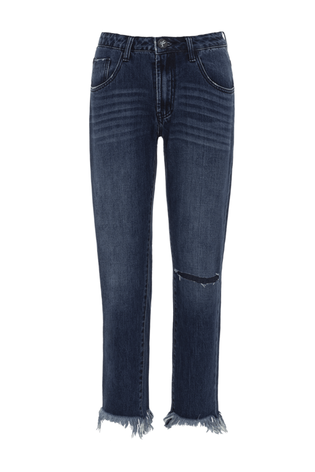 One Teaspoon женские джинсы из хлопка синие женские купить с ценами и фото 142851 - фото 1
