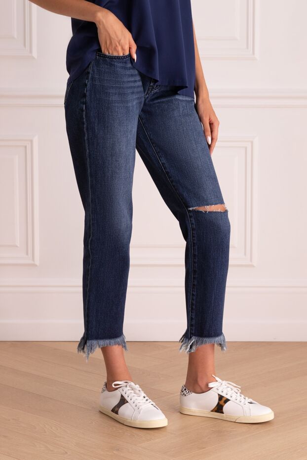 One Teaspoon blue women's jeans with a slit on the leg 142851 - photo 3