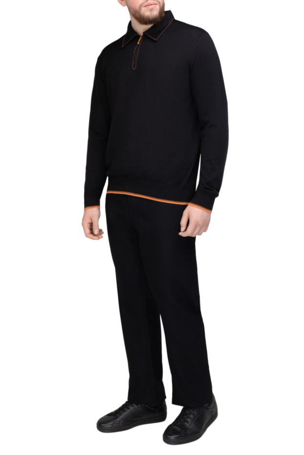 Scissor Scriptor black wool and elastane jeans for men 142863 - photo 2