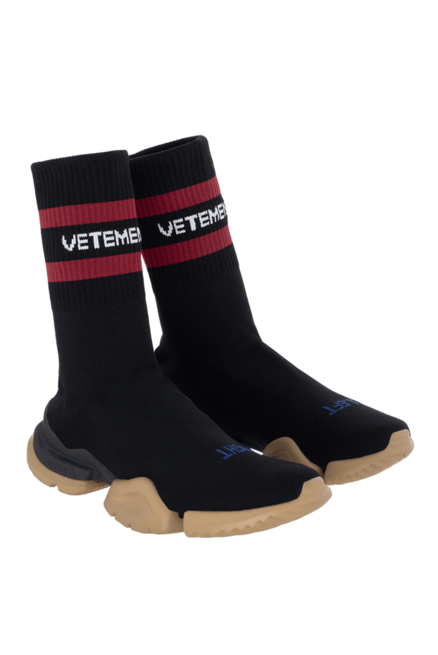 Vetements кросівки-шкарпетки жіночі з масивною підошвою чорні 142899 - фото 3