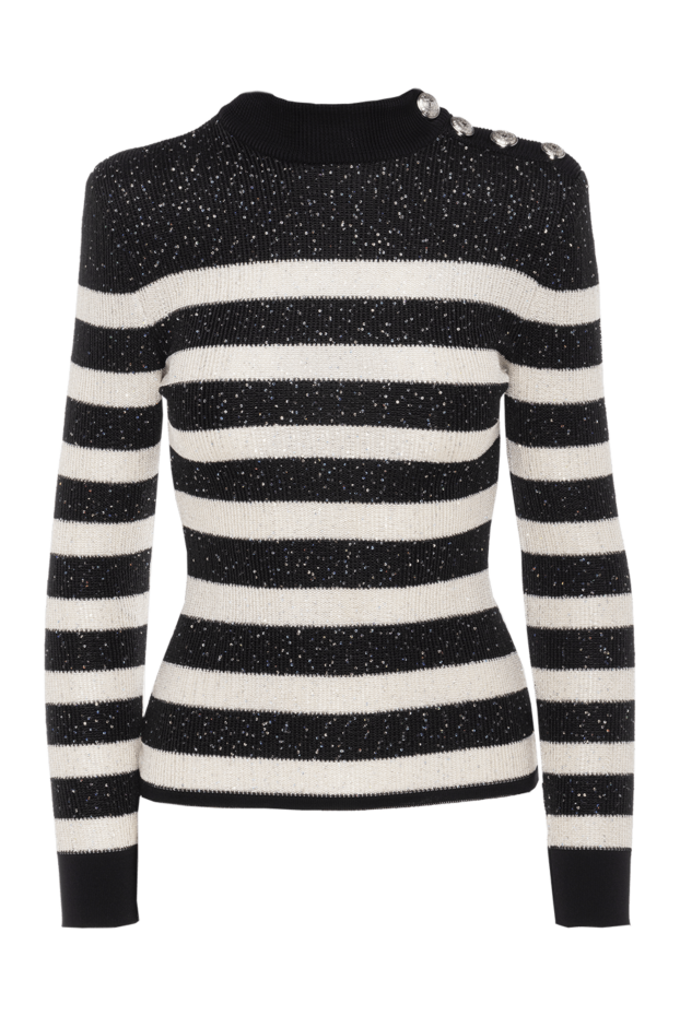 Balmain woman black viscose and polyester jumper for women buy with prices and photos 142965 - photo 1