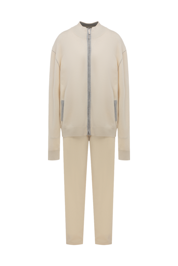 Cesare di Napoli man beige men's wool sports suit buy with prices and photos 143012 - photo 1