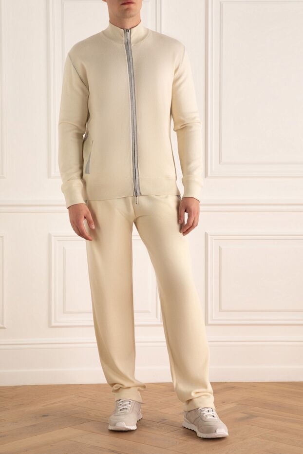 Cesare di Napoli man beige men's wool sports suit buy with prices and photos 143012 - photo 2