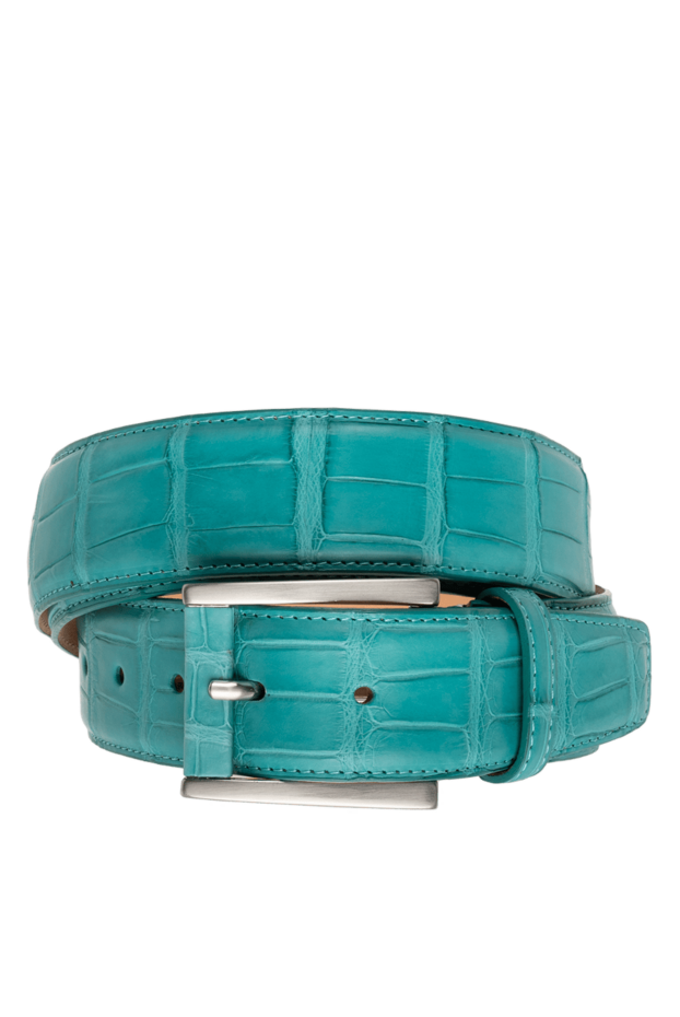 Cesare di Napoli man green crocodile leather belt for men buy with prices and photos 143072 - photo 1