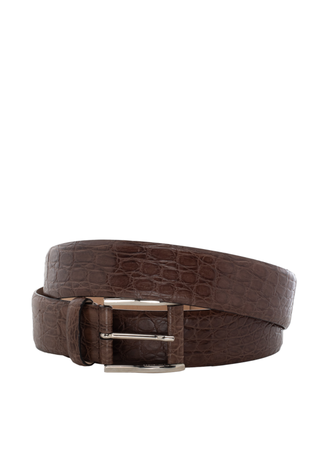 Cesare di Napoli man brown crocodile leather belt for men buy with prices and photos 143073 - photo 1