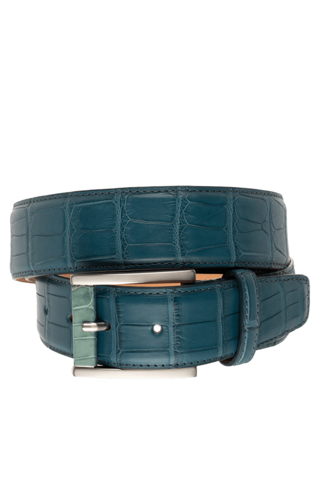 Cesare di Napoli man crocodile leather belt blue for men buy with prices and photos 143076 - photo 1