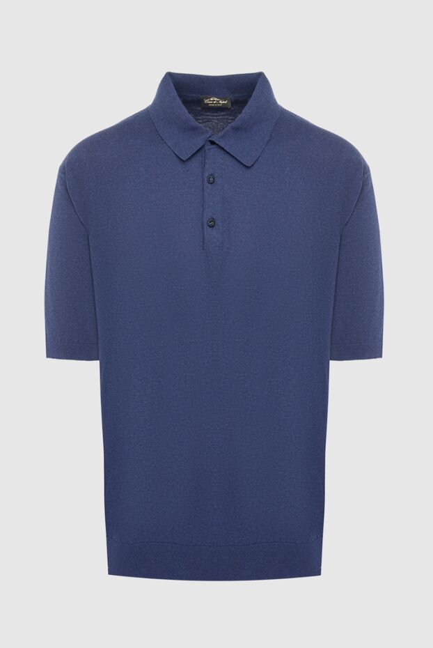 Cesare di Napoli man cotton polo blue for men buy with prices and photos 143302 - photo 1