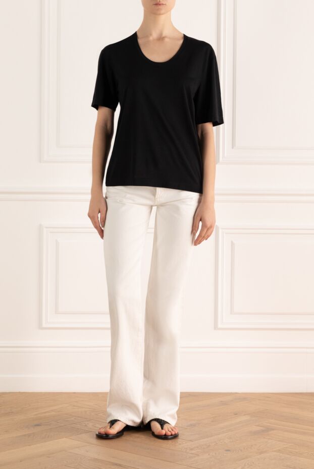 Dolce & Gabbana женские футболка из шерсти черная женская купить с ценами и фото 143317 - фото 2