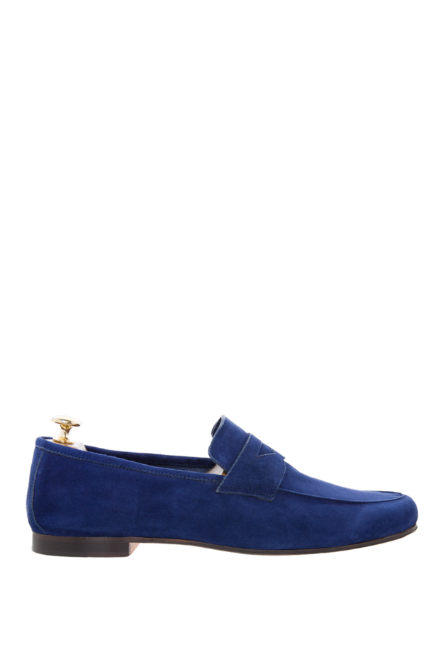 Andrea Ventura man blue suede loafers for men buy with prices and photos 143571 - photo 1