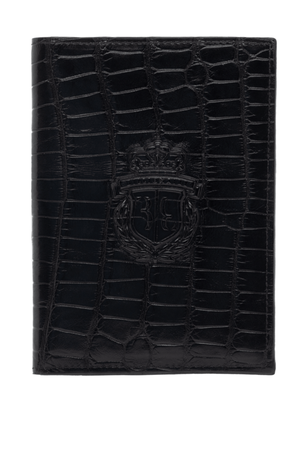 Billionaire passport cover made of crocodile leather black male 143648 - photo 1
