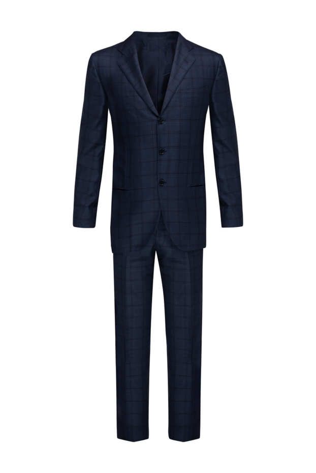 Kiton gray cashmere and silk men's suit 143776 - photo 1