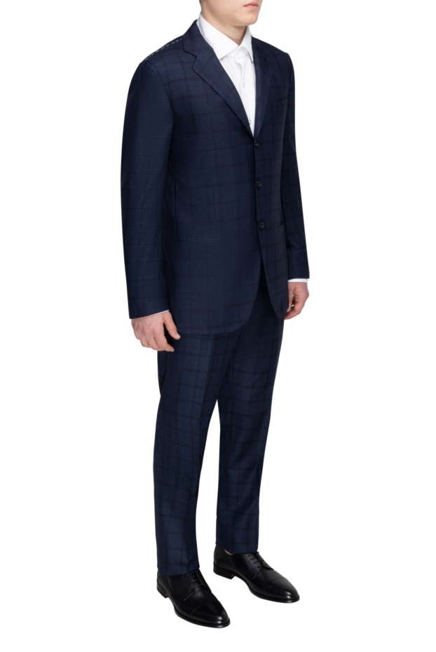 Kiton gray cashmere and silk men's suit 143776 - photo 3