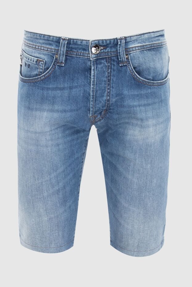 Tramarossa men's blue denim shorts with a slight abrasion effect 143807 - photo 1