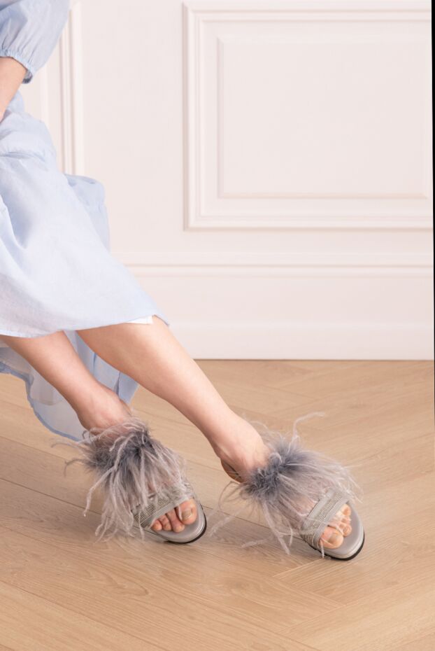 Panicale жіночі сандалі зі шкіри сірі жіночі купити фото з цінами 143845 - фото 2