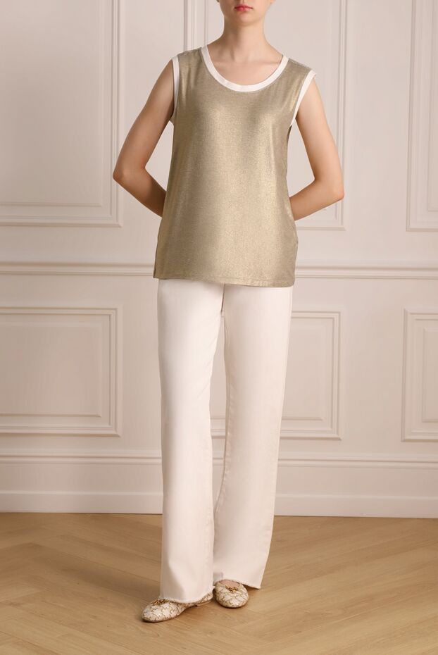 Panicale woman beige viscose blouse for women buy with prices and photos 143853 - photo 2