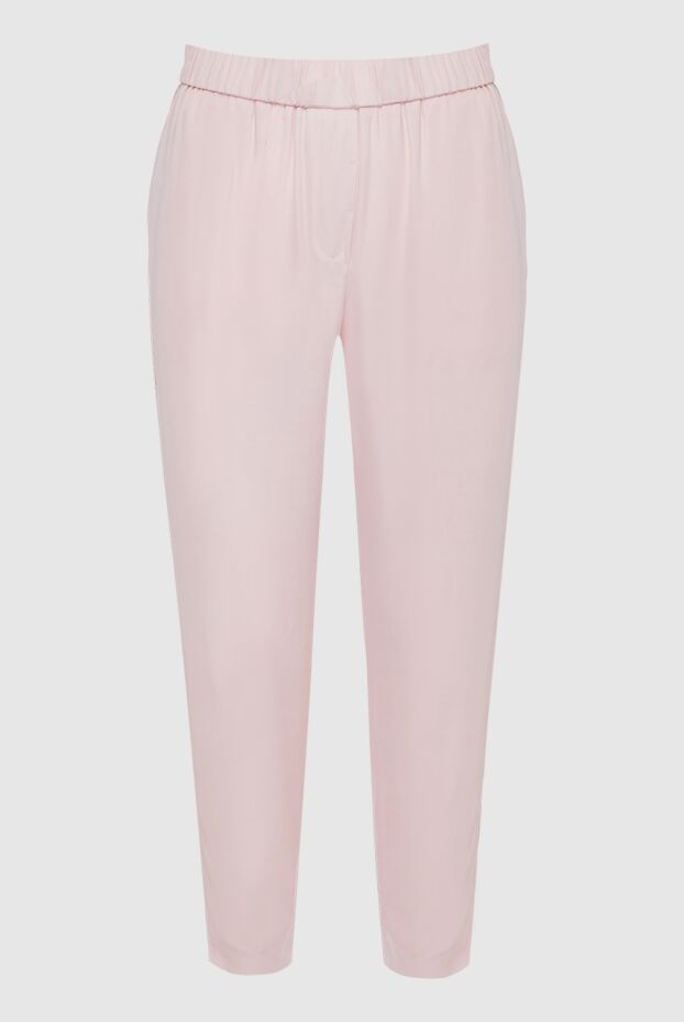 Peserico woman pink viscose trousers for women buy with prices and photos 143889 - photo 1