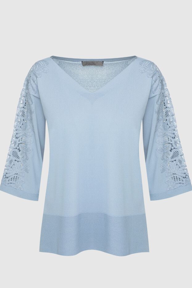 D.Exterior woman blue viscose and polyamide jumper for women buy with prices and photos 143907 - photo 1