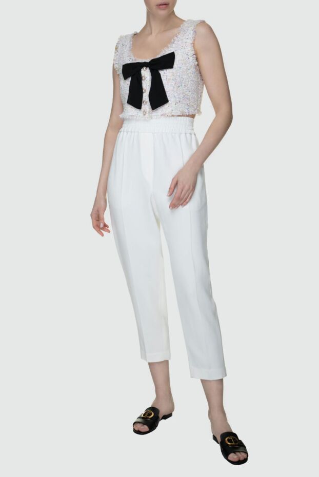 Edward Achour Paris white polyester top for women 143967 - photo 2
